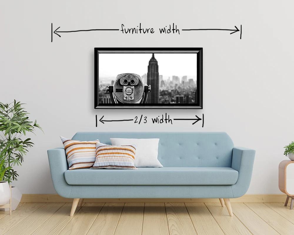 Choosing Correct Size Art for a Room